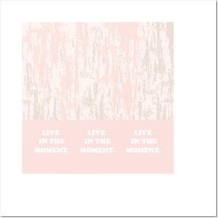 Live in the moment. My backgrounds collage, pink, pastel, gradient, art, decor, TeePublic Posters and Art